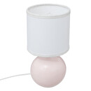 Ceramic Lamp "Timéo" Light pink, H.25 cm Light pink