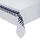 Embroidered Tablecloth "Lizandro", Cotton and Linen White, 150x300 cm White