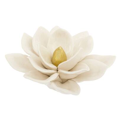 Decor to place "flower" white, d.14.5 cm