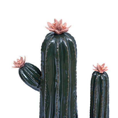 Decorative cactus, ceramic green, h.40 cm