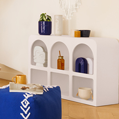 6-compartment furniture "soleya" white, 110x71 cm