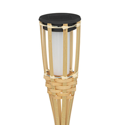 Solar light "maceo" bamboo, h.70 cm