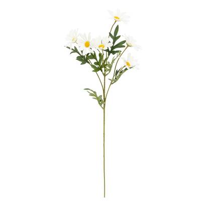 Artificial daisy stem white, yellow, h.60 cm
