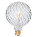 LED Bulb "Striped" D. 12.5 cm Transparent