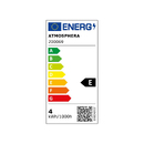 LED Bulb "Striped" D. 12.5 cm Transparent