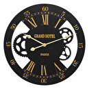 Mechanical Clock "Camillo" Black, Ø 54 cm Black