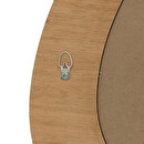 Organic Mirror "Sophie" Wood, 70x40 cm Brown