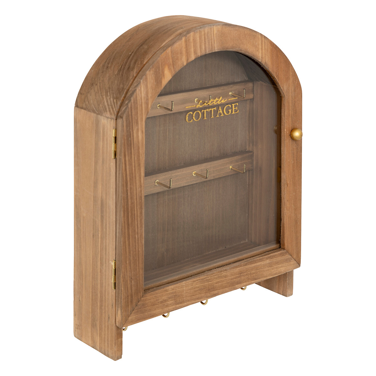 Key Box "Roxie" Wood, 28x22 cm Brown