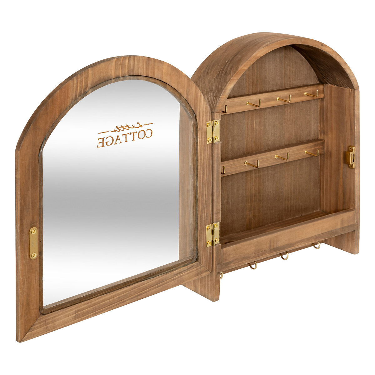 Key Box "Roxie" Wood, 28x22 cm Brown