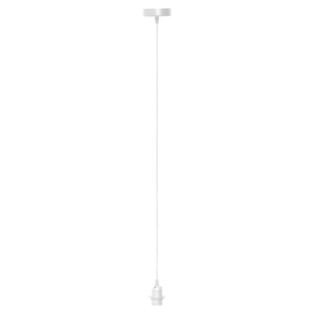 Electrical cable for pendant light White metal, L.80 cm White