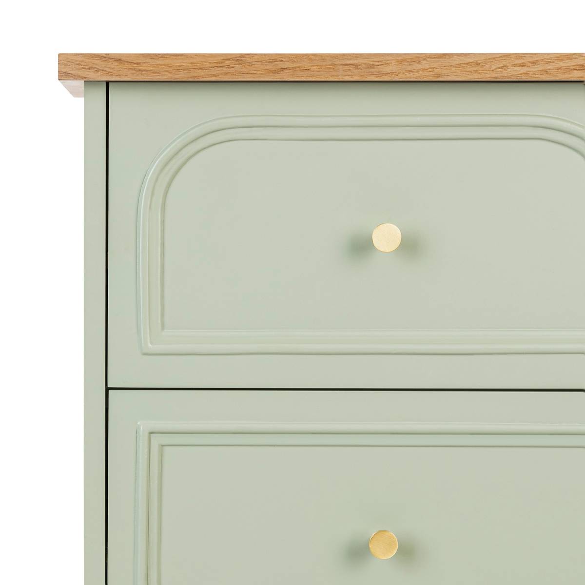 Chest of Drawers "Mohea" Celadon Green, 5 drawers Celadon green