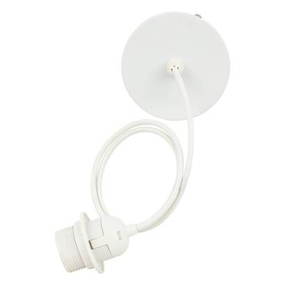 Electrical cable for pendant light white metal, l.80 cm
