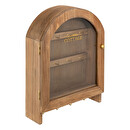 Key Box "Roxie" Wood, 28x22 cm Brown