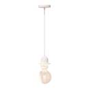 Electrical cable for pendant light White metal, L.80 cm White