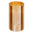 Set of 3 LED Candles "Sena" Glass, Amber, D.7.5 cm Amber