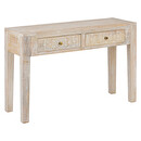 Console with 2 drawers "Shirel" Mango wood, L.120 cm Brown