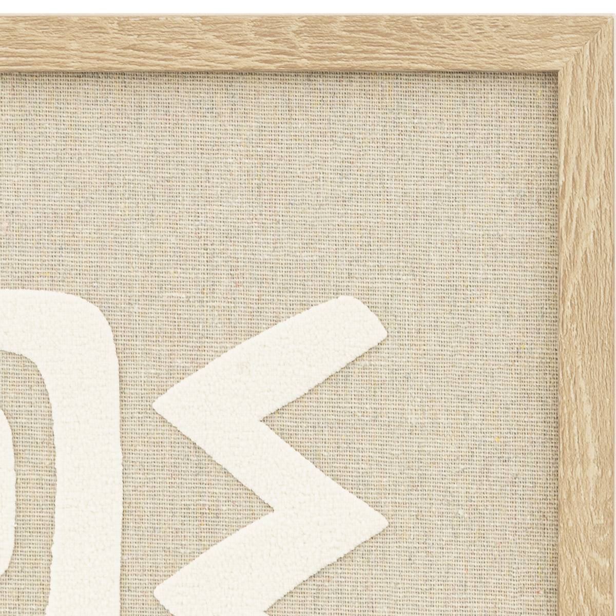 3D Wall Decor "Petra" Linen canvas, Beige, 40x50 cm Beige
