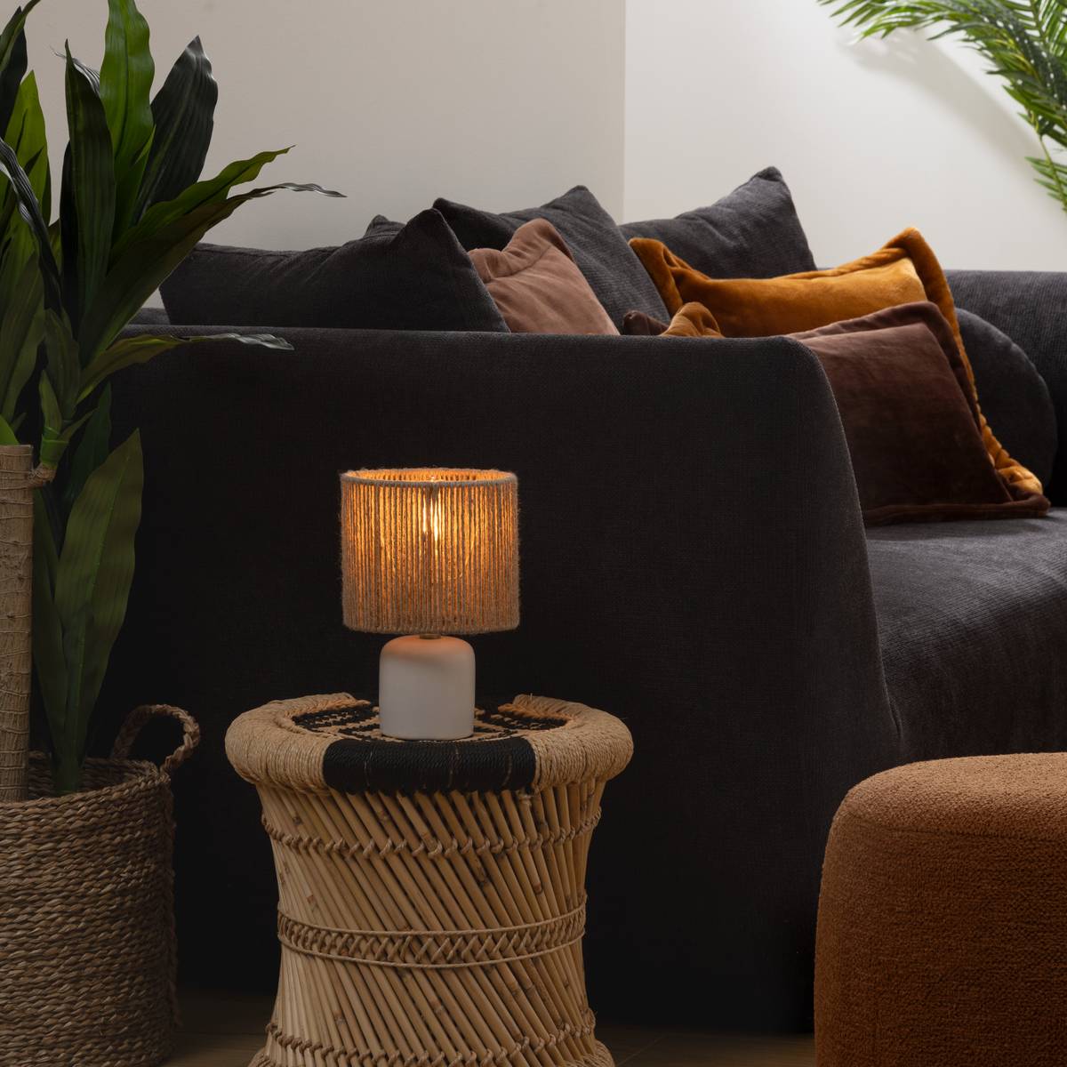 Table Lamp "Koby" White, H.24 cm White