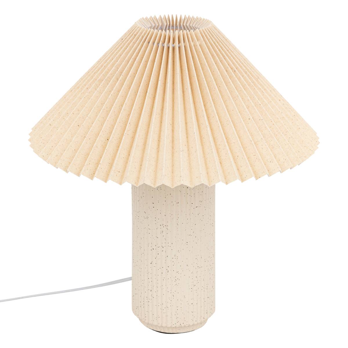 Table lamp "Talya" Porcelain, Beige, H.38 cm Beige