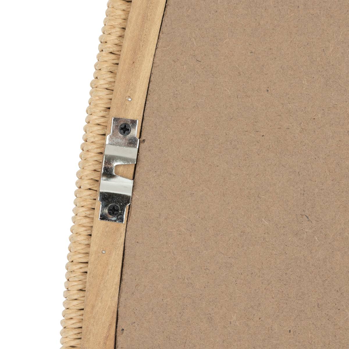 Organic Rope Mirror "Laia" Beige, H.114 cm Beige