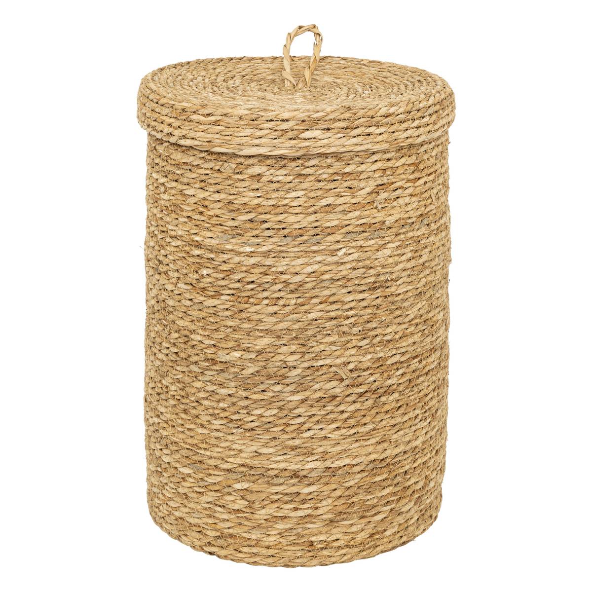 Set of 9 round baskets "Little Cottage" Rod, D.14/19/24/28/35 cm Beige