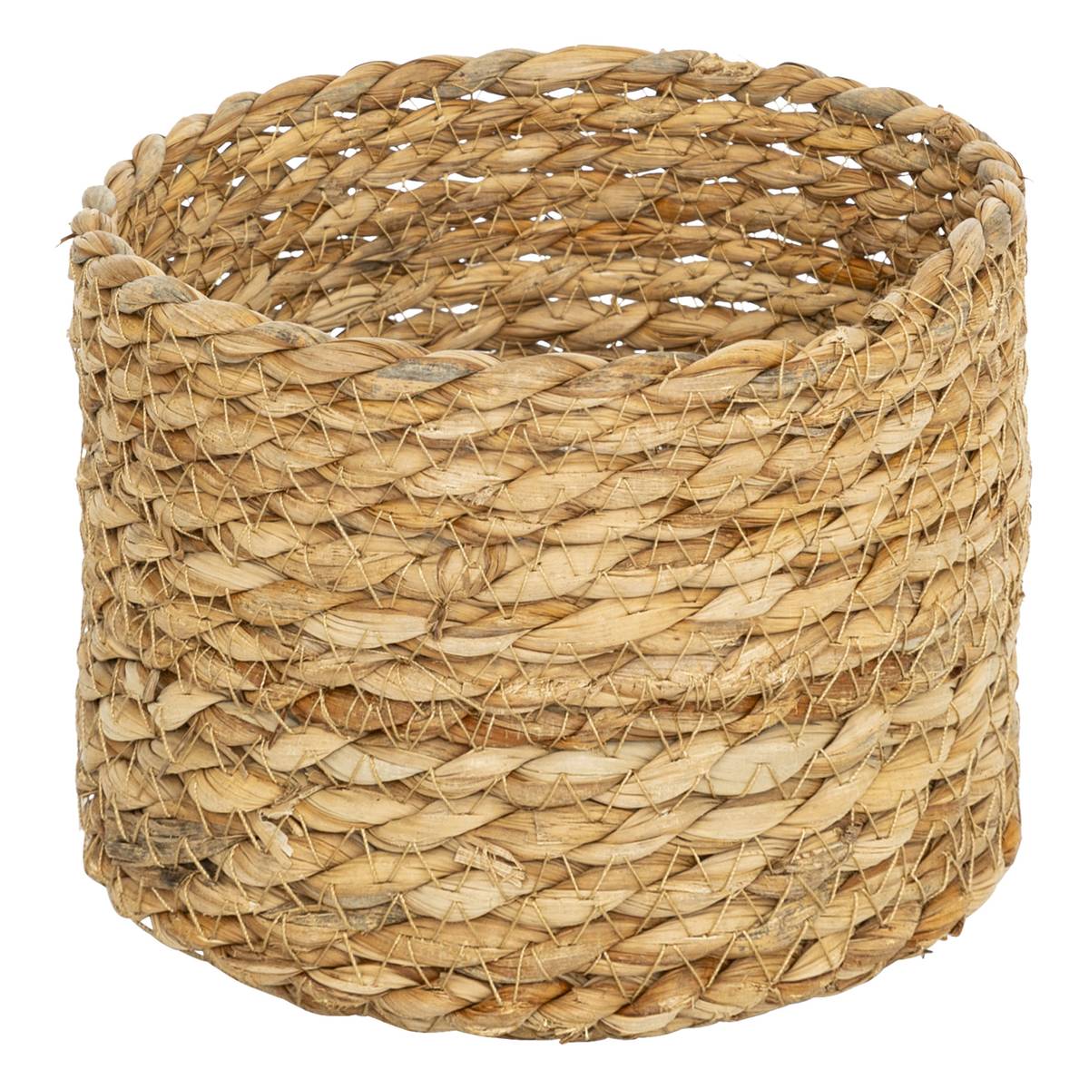 Set of 9 round baskets "Little Cottage" Rod, D.14/19/24/28/35 cm Beige