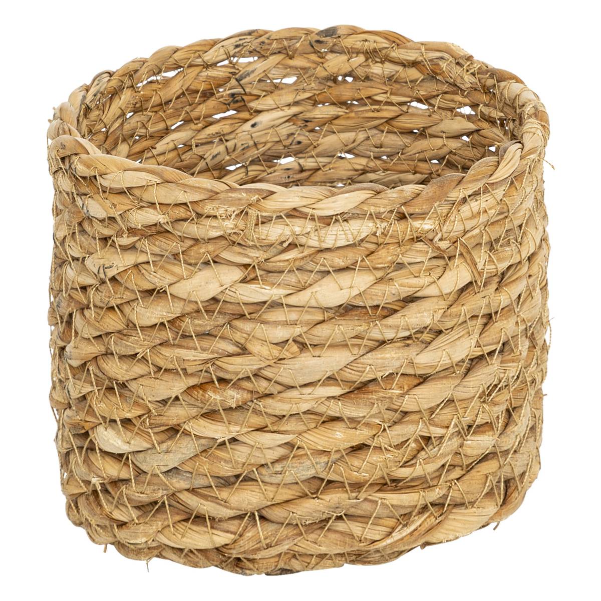 Set of 9 round baskets "Little Cottage" Rod, D.14/19/24/28/35 cm Beige