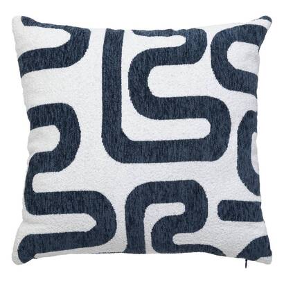 Jacquard cushion "safina" aegean blue, 40x40 cm