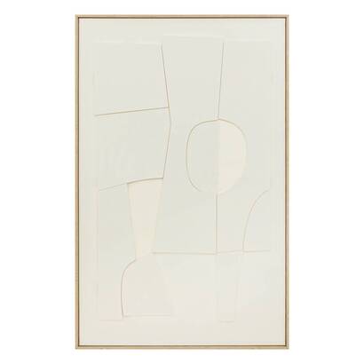 3d wall decor "yelena" white, 116x75 cm