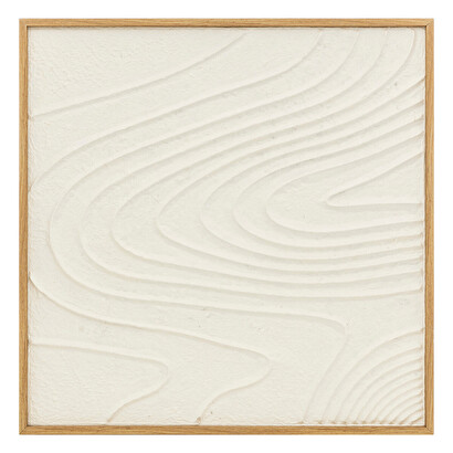 3d wall decor "hateya" white, 80x80 cm