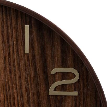 Clock "ivana" dark wood, d. 55 cm