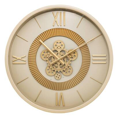 Mechanical clock "giuliana" beige, &Oslash; 50 cm