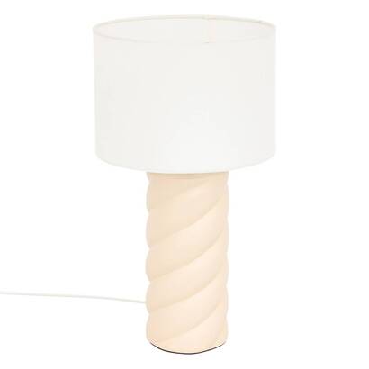 Table lamp "noly" ceramic, beige, h.44 cm