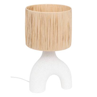 Table lamp "tania" ceramic, white, h.47 cm