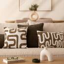 Jacquard Cushion "Safina" Khaki green, 40x40 cm Khaki green