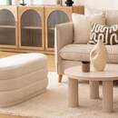 Boucle Cushion "Soana" Ivory white, 45x45 cm Ivory white