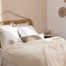 Boucle Cushion "Soana" Beige linen, 30x50 cm Linen beige