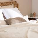 Boucle Cushion "Soana" Beige linen, 30x50 cm Linen beige