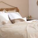 Boucle Cushion "Soana" Beige linen, 30x50 cm Linen beige