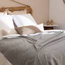 Boucle Cushion "Soana" Beige linen, 30x50 cm Linen beige