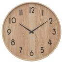 Clock "Ivana" Light wood, D. 55 cm Wood