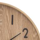 Clock "Ivana" Light wood, D. 55 cm Wood