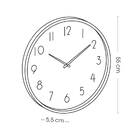 Clock "Ivana" Light wood, D. 55 cm Wood