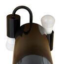 Cylindrical Lamp "Jody" Glass, Amber, H.37 cm Amber