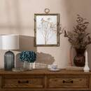 Table Lamp "Mati" Glass, Blue, H.42 cm Blue