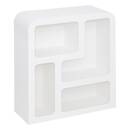 4-shelf unit "Soleya" White, 75x30 cm White