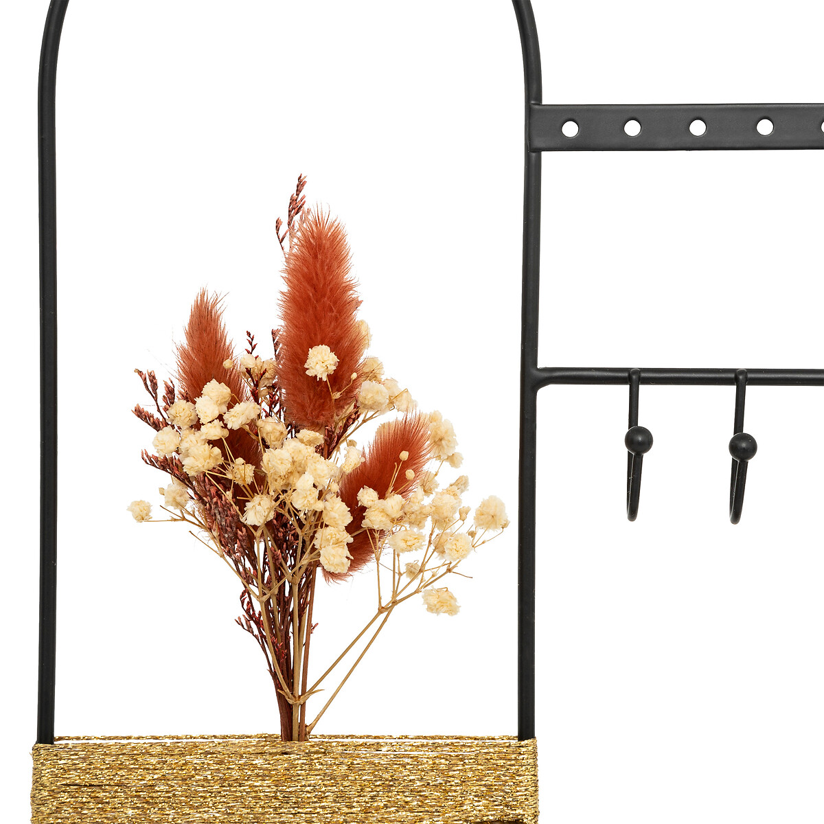 Jewelry Holder "Autumn" Black metal, H.26 cm Black