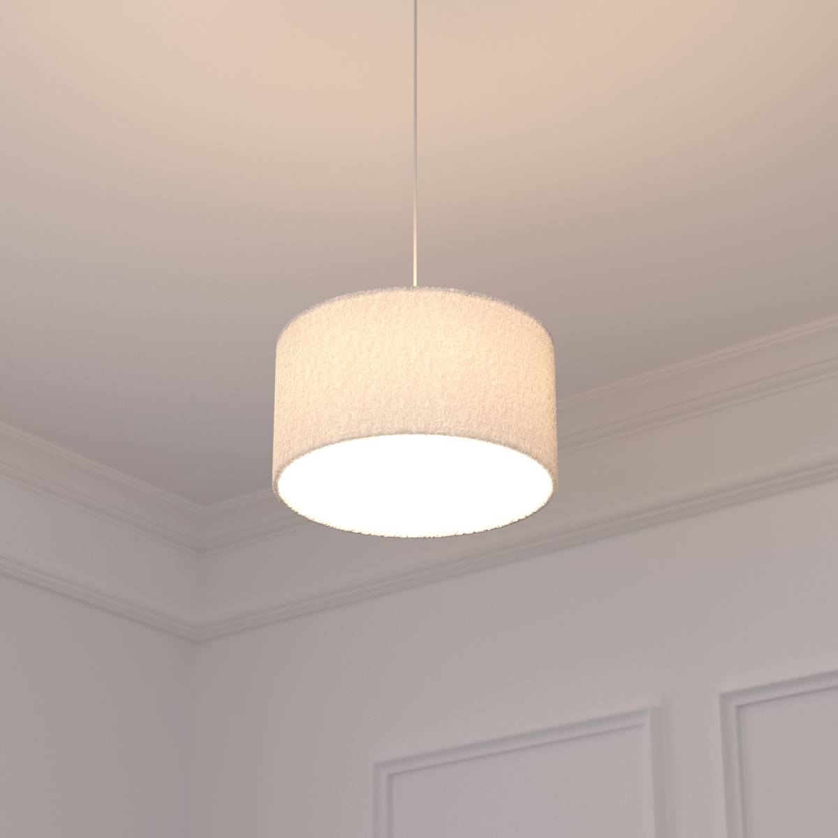 "Tina" Loop Pendant Light White, D.37 cm White