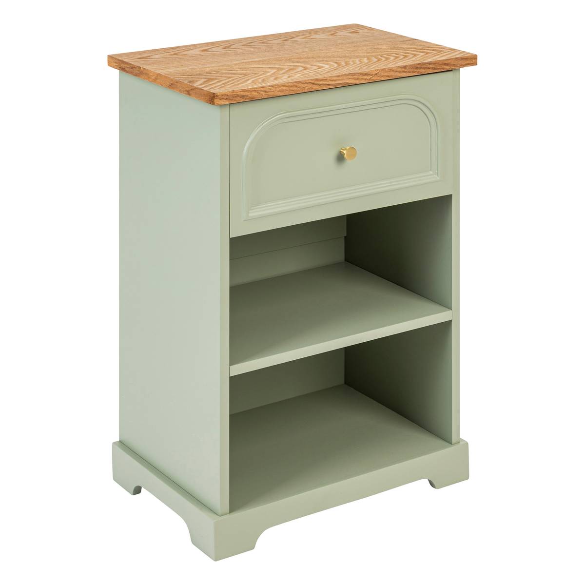 "Mohéa" Nightstand Celadon Green, H.67 cm Celadon green