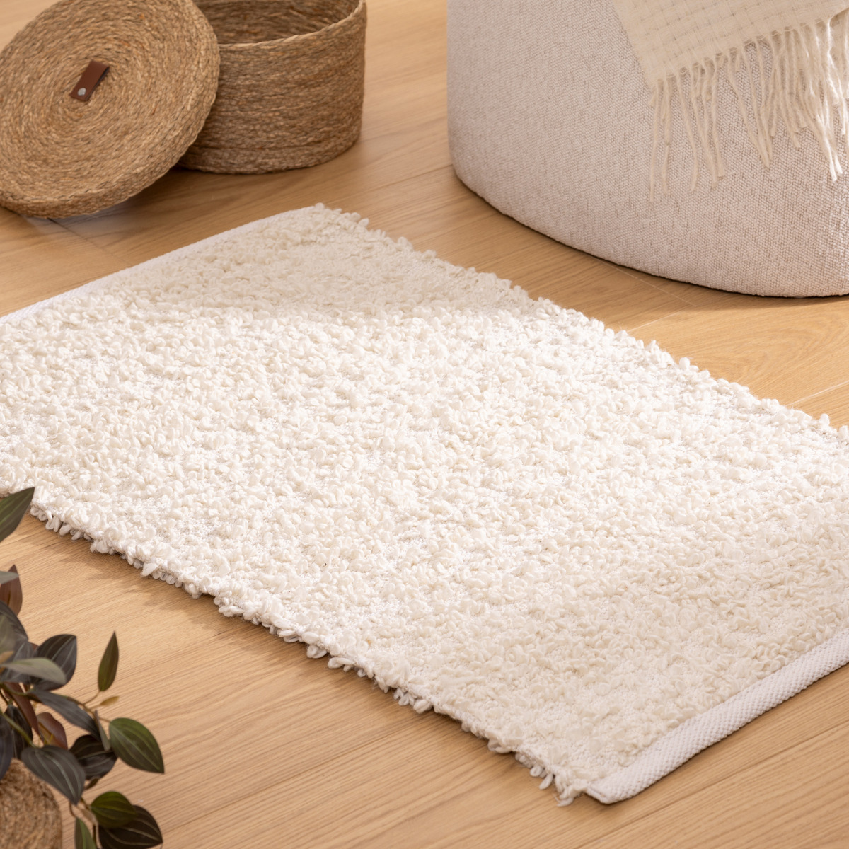 Rectangular Rug "Soana" Bouclette, 60x90 cm Taupe gray